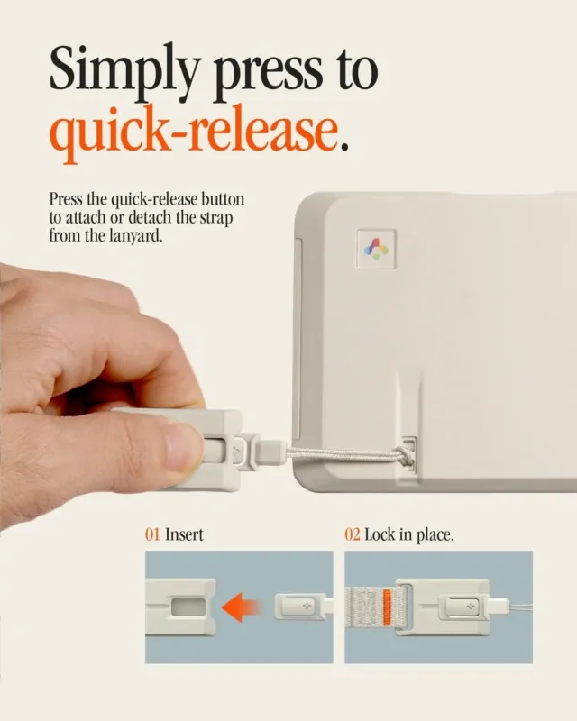 Spigen Classic LS Phone Strap 手機掛繩，同樣以 Macintosh 128K 為靈感