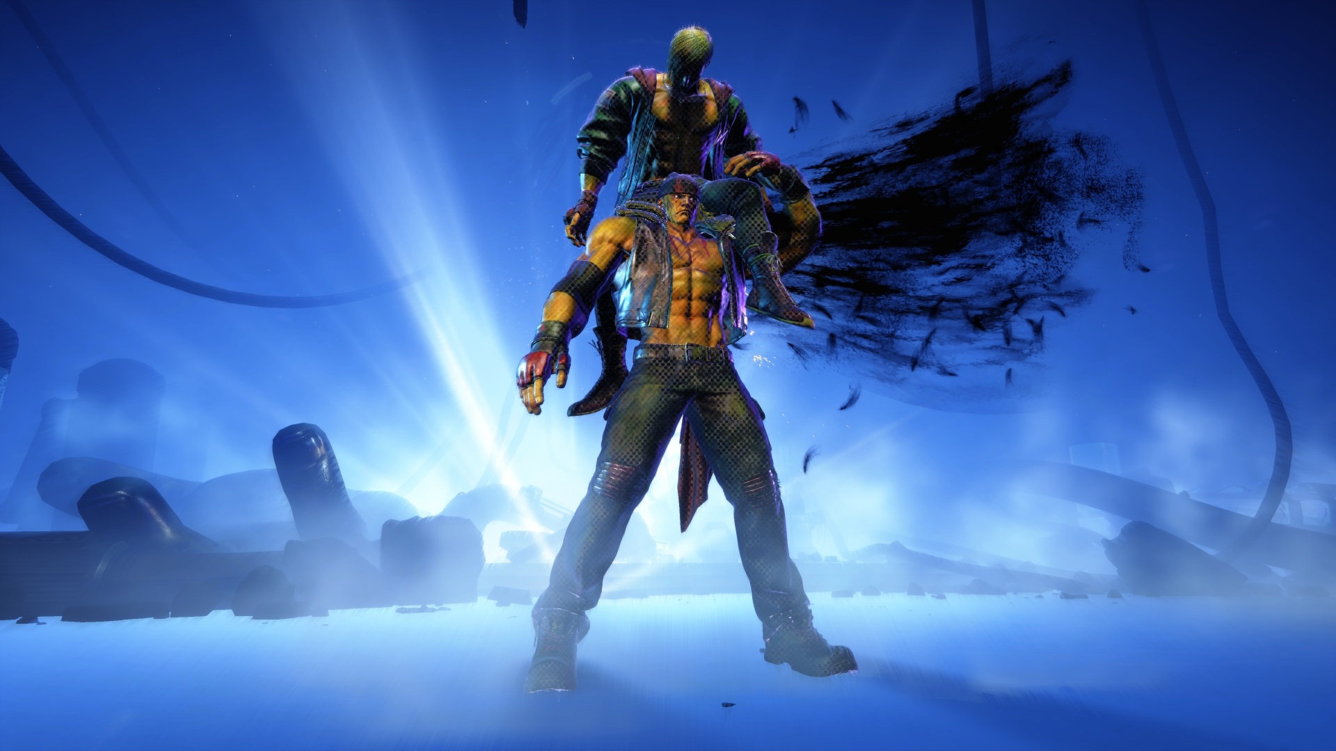 Kenny Omega 經典終結技 One Winged Angel。