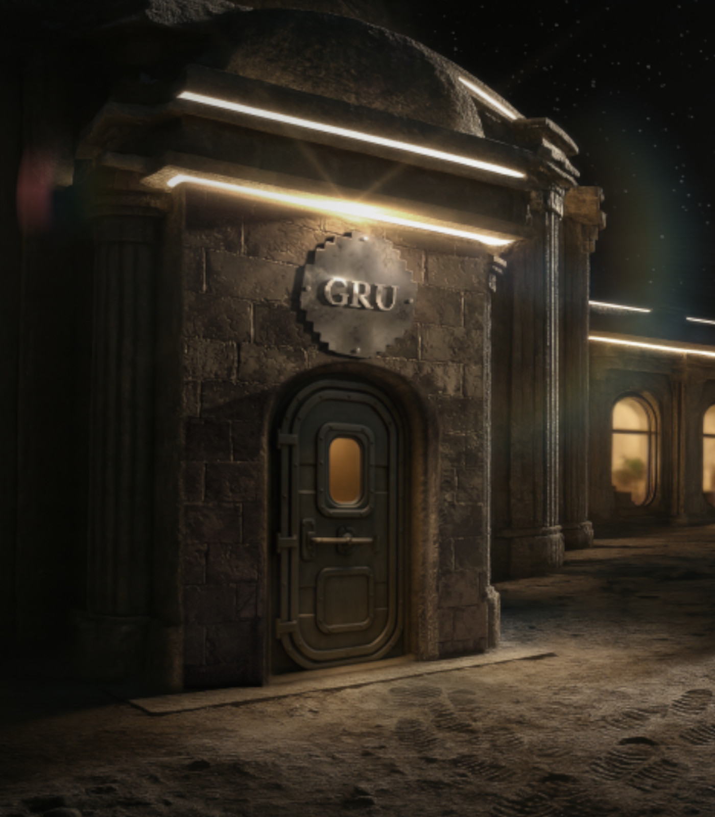 GRU Space 月球飯店想像圖。