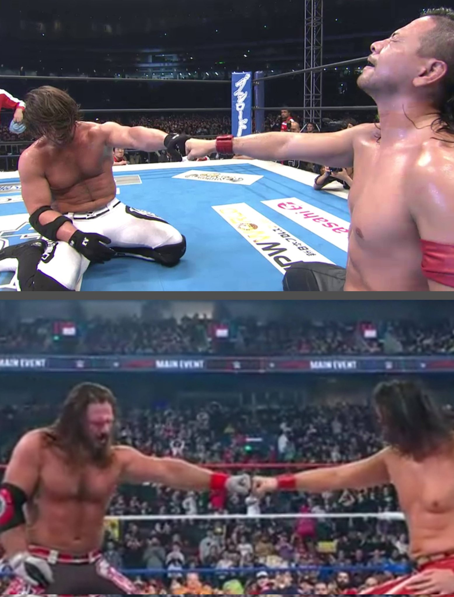 兩人再次碰拳，重現 10 年前的經典。