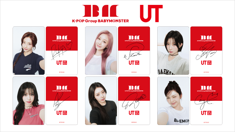 UNIQLO UT BABYMONSTER 成員小卡