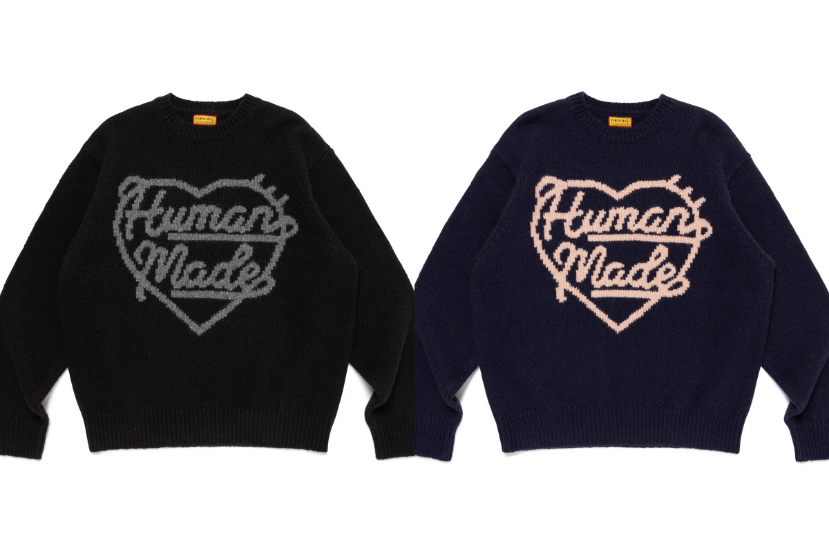 4. HUMAN MADE HEART KNIT SWEATER