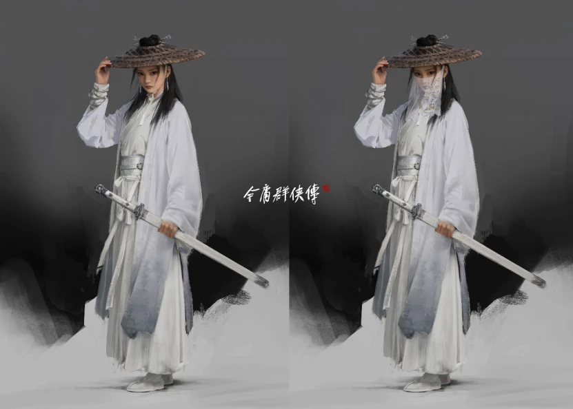 遊戲角色任盈盈設定圖