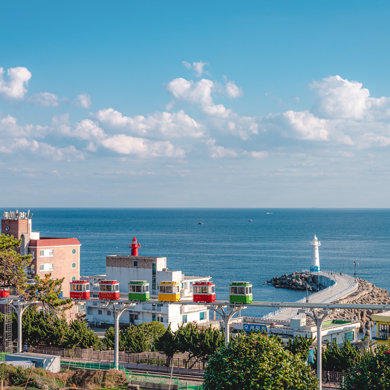釜山必去景點:海雲台藍線公園 (Blueline Park) — 天空膠囊列車