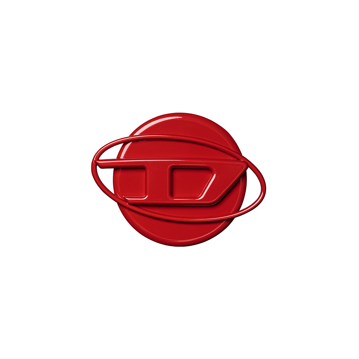 DIESEL + CASETiFY 聯名系列提供大膽艷紅與水鑽銀白款式的手機支架