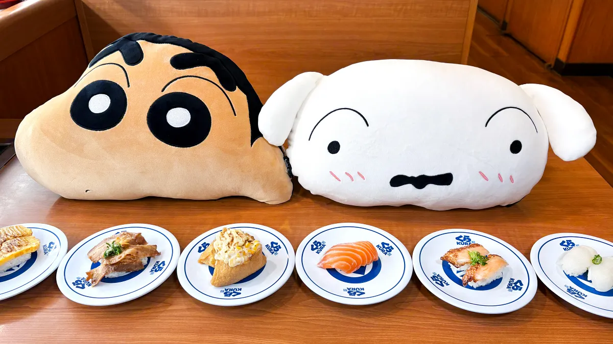藏壽司 x 蠟筆小新精選全台 5 間門市打造蠟筆小新特色聯名店，拍照打卡還有機會抽中療癒系絨毛抱枕