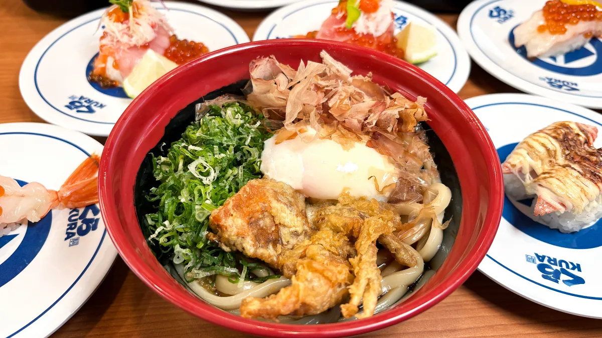 【藏壽司】軟殼蟹天婦羅醬拌烏龍麵(溫)_NT.130