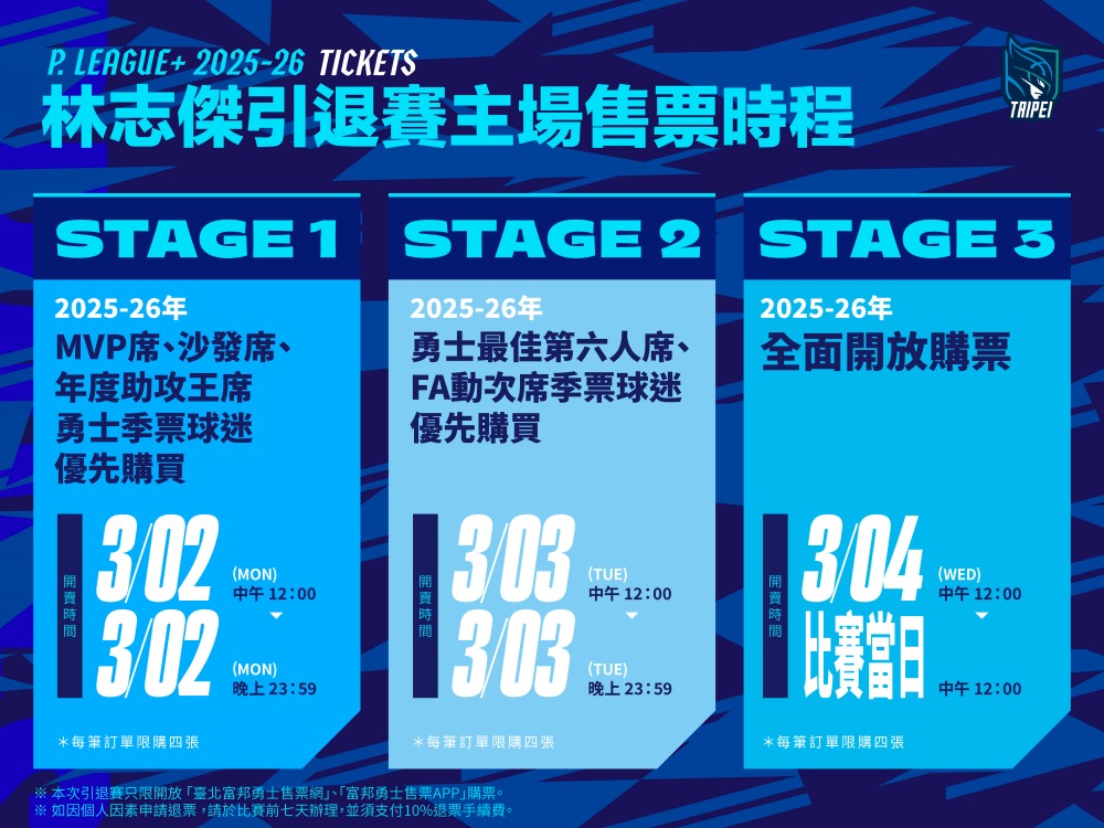 林志傑引退賽門票販售時間&規定