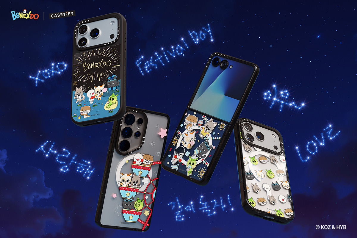 BBNEXDO | CASETiFY 聯名系列以「小鎮節慶」設計靈感，完美呈現韓國男團 BOYNEXTDOOR 各自成員的獨特個性