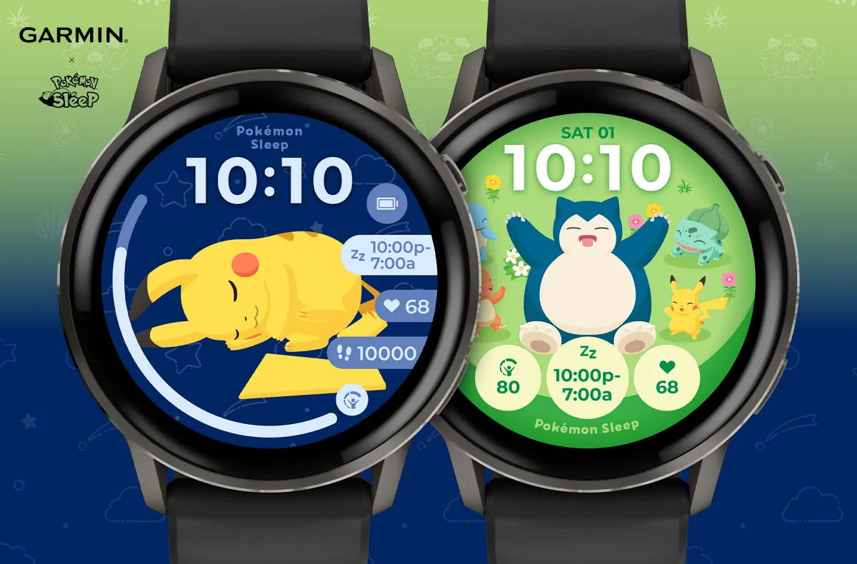 Garmin推Pokémon Sleep全新動態錶面，即日起開放下載