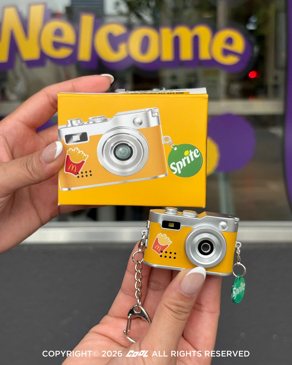 麥當勞APP會員才有機會獲得的限量1,000組「雪碧®蒜你會拍迷你相機」