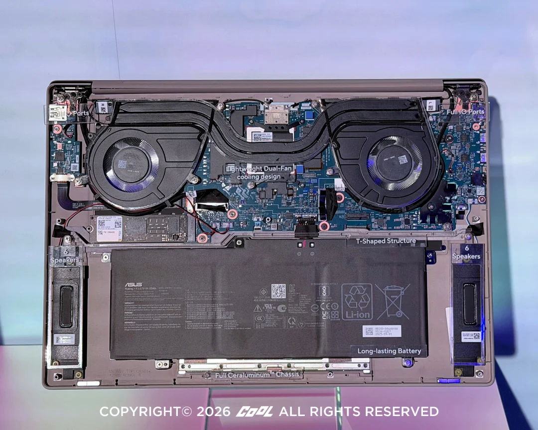 ASUS Zenbook A16 新登台！1.2kg、16 吋大視野＋21 小時續航美型機