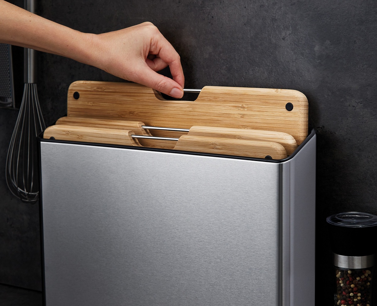Joseph Joseph 年度新作 - Folio™ 竹製分類砧板三件組：建築線條般的收納藝術。（恆隆行提供）