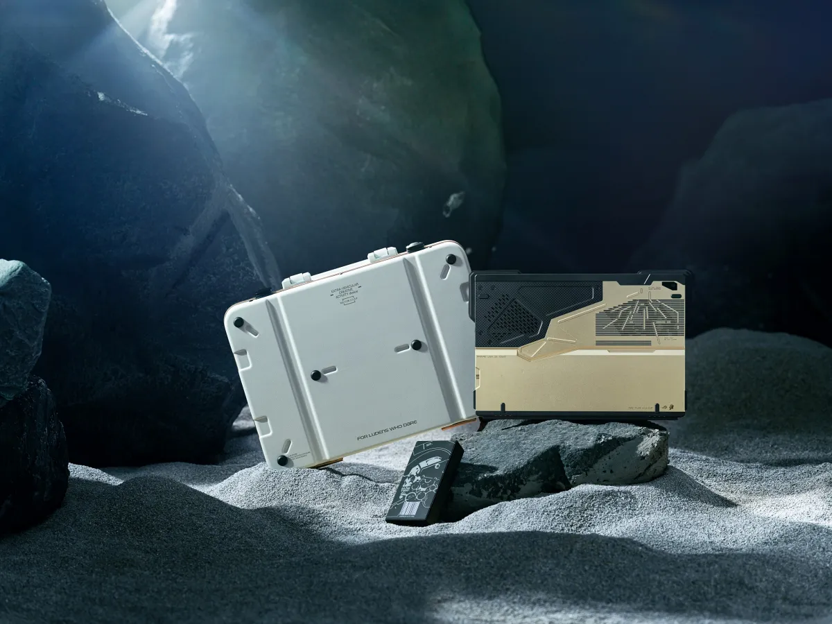 ROG Flow Z13-KJP搭配同主題專屬包裝設計及手提外箱、獨家Armoury Crate主題與Ludens專屬桌布。