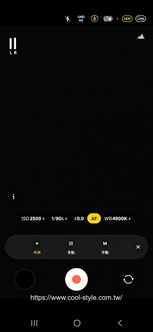 Galaxy S 演唱會神機設定：FOCUS對焦模式一人可選「中央」，團體可選擇「多點」