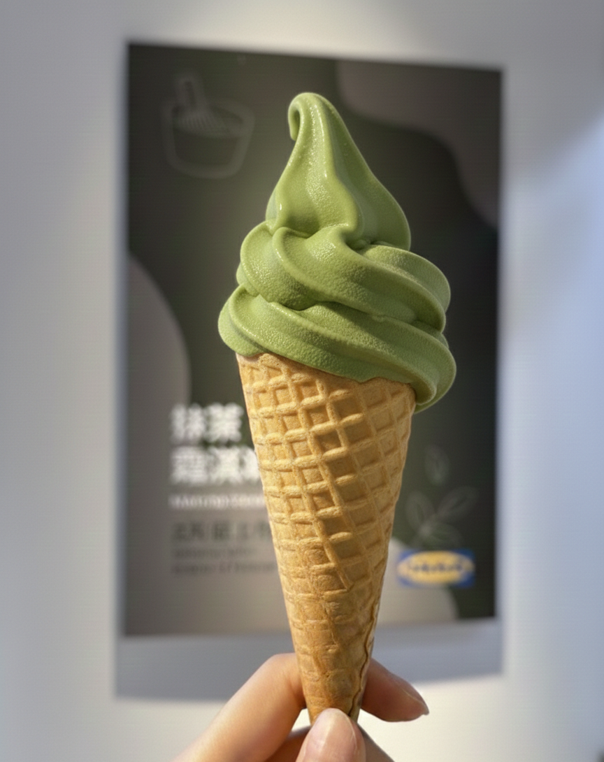 IKEA抹茶霜淇淋
