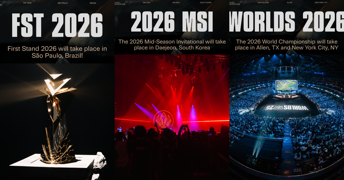 《英雄聯盟》一年內有許多的國際賽事。