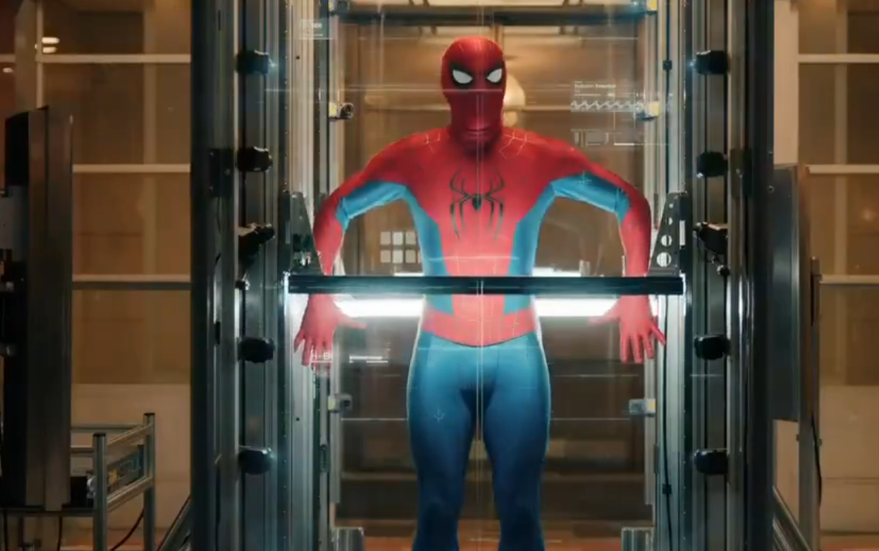 《蜘蛛人：重生日》中的蜘蛛人彼得·帕克。