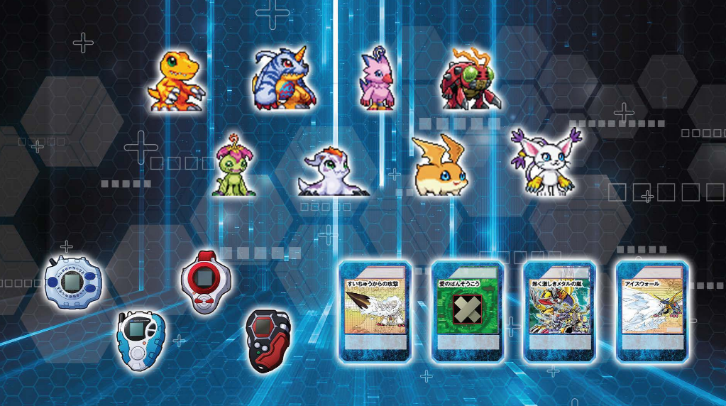 《數碼寶貝 UP》採用「全新繪製的點陣圖」呈現。