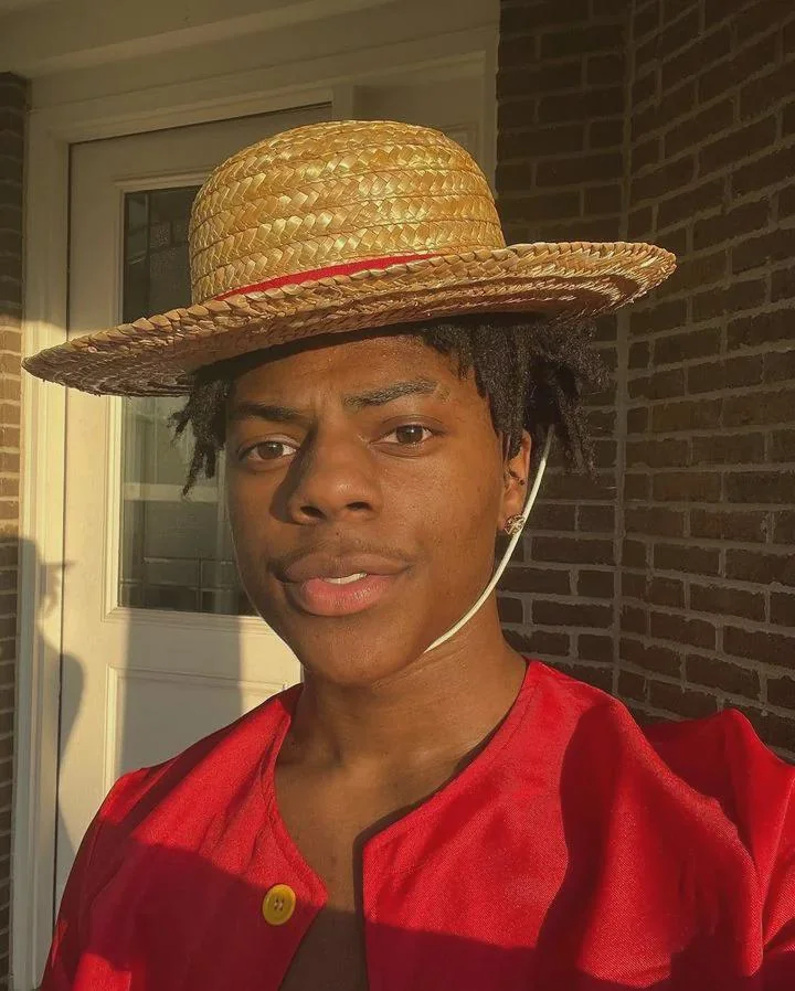 IShowSpeed Cosplay 成蒙其·D·魯夫。