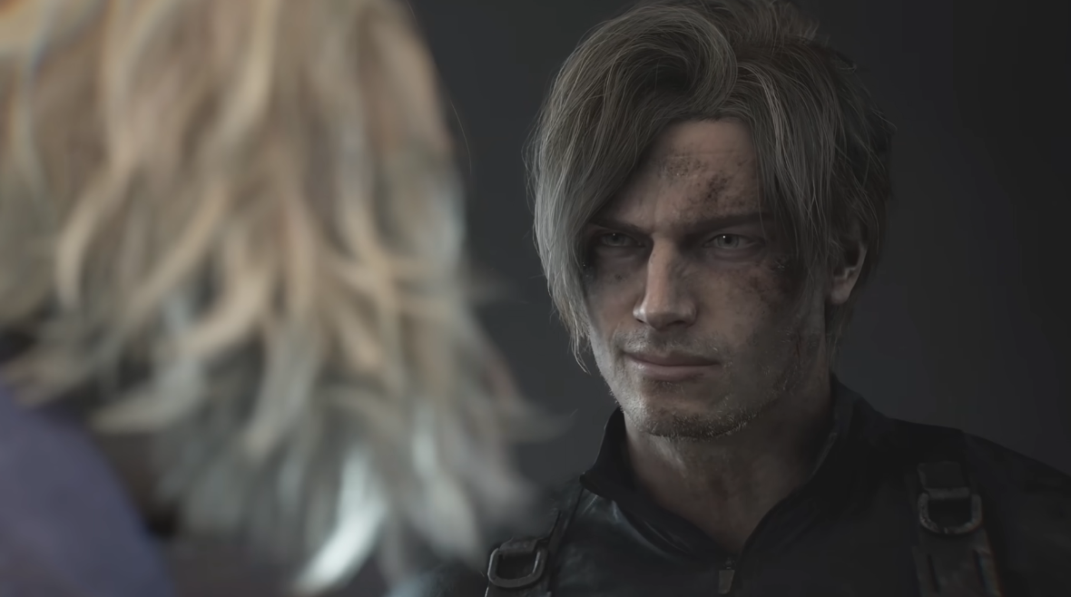 里昂在最後治癒病毒之後似乎有點變年輕的感覺。