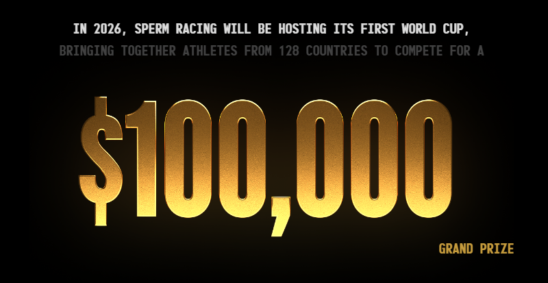 精子世界盃正式誕生。