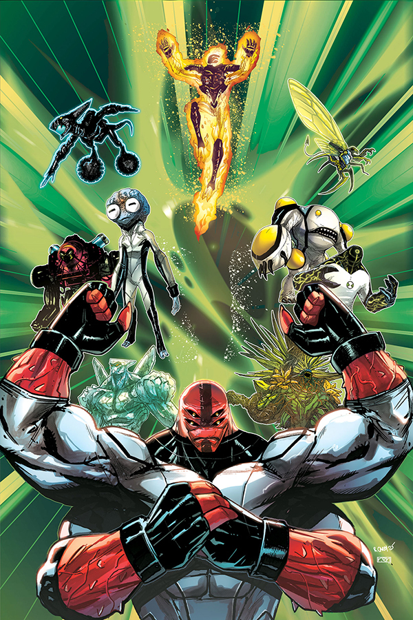 第一本《Ben 10》漫畫封面,Robert Carey 繪製。