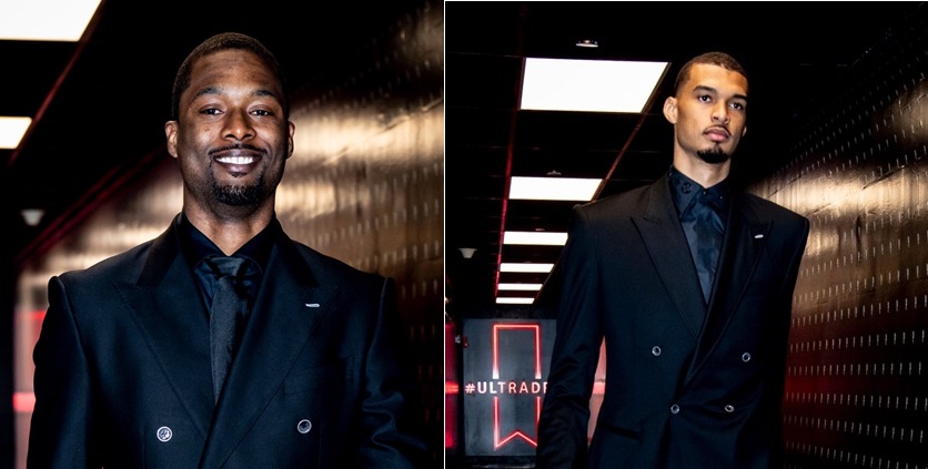 聖安東尼奧馬刺隊週日迎來了睽違七年的首場季後賽主場賽事，全體球員在開賽前以一襲震撼全場的「全黑西裝」造型現身，展現如「送葬者」般的肅殺氣勢。在隊史傳奇球星 Tim Duncan 與 David Robinson 親自到場加持下，這支年輕的黑衫軍最終在主場Frost Bank Center成功捍衛勝利，擊敗波特蘭拓荒者，為2026年季後賽首輪強勢開局。