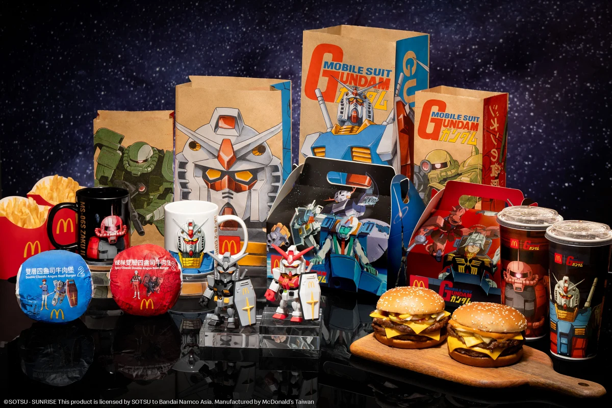 麥當勞 x 鋼彈最強聯名！台灣限定特餐、RX-78-2 公仔、馬克杯