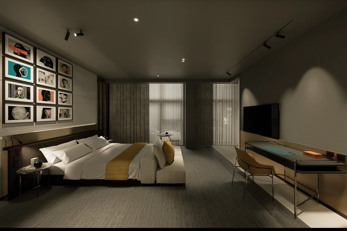 PORTRAIT鉑萃酒店使用比例均衡的羽絨被搭配100%純棉材質的雲感寢具承接住旅人們疲憊身心