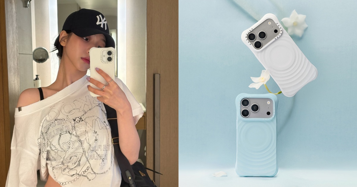 卡寶、GD 最愛 CASETiFY 波紋手機殼出新色，加朵水仙花支架視覺降溫 5 度！