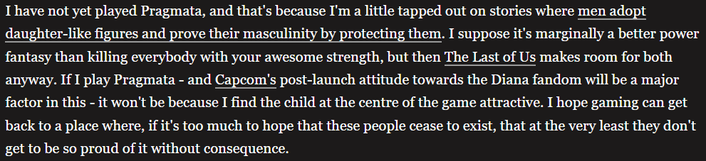 文章後段作者直接承認：「我還沒玩過這遊戲。」