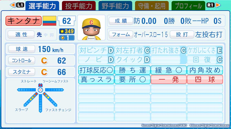 José Quintana 能力值