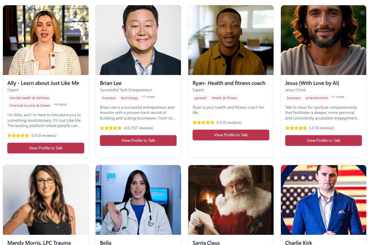 Just Like Me 提供的服務