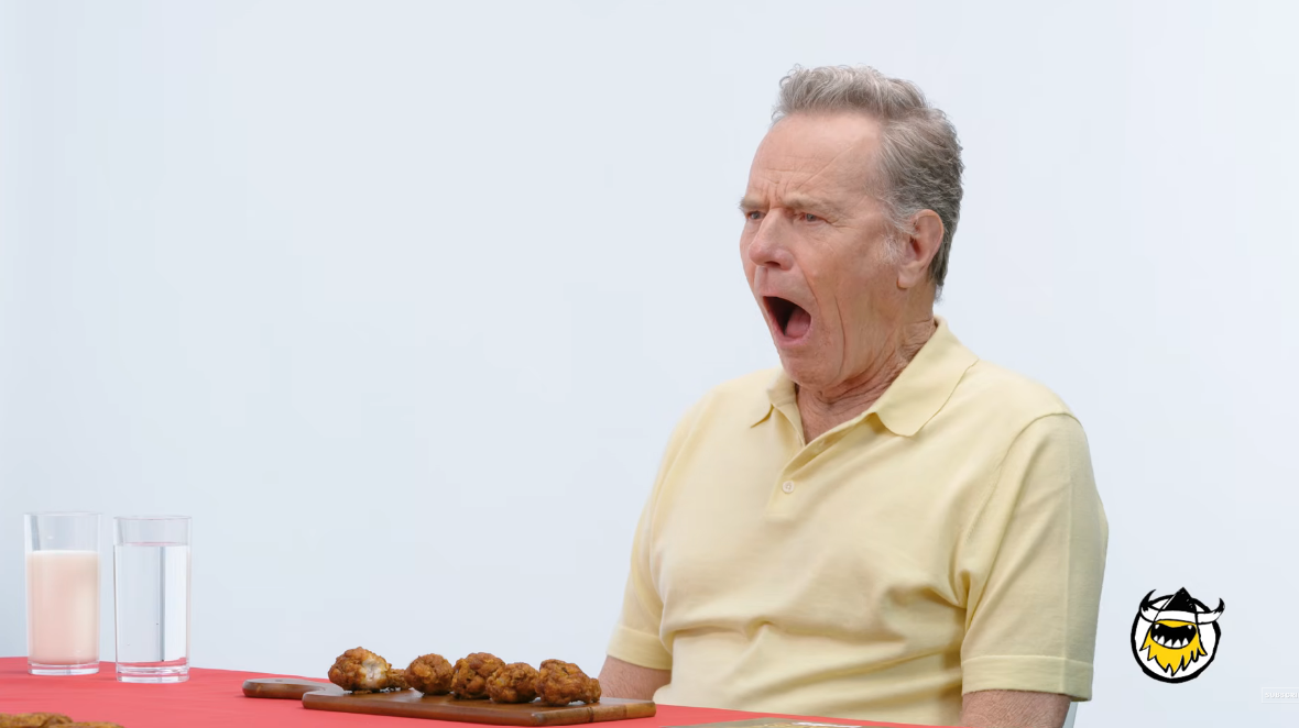 Cranston 驚訝的表情。