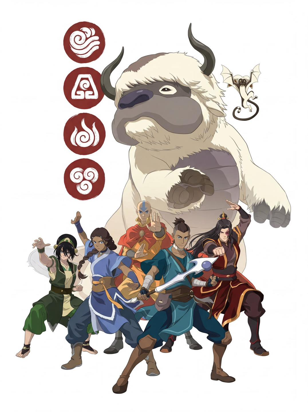 《降世神通:最後的氣宗》電影版視覺圖