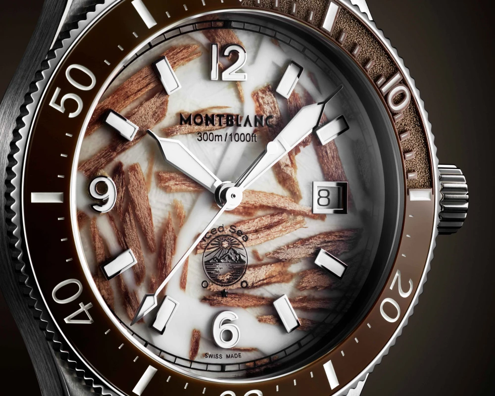 MONTBLANC Iced Sea 全新日期顯示自動零氧腕錶限量版 700，把「化石」搬進錶盤！