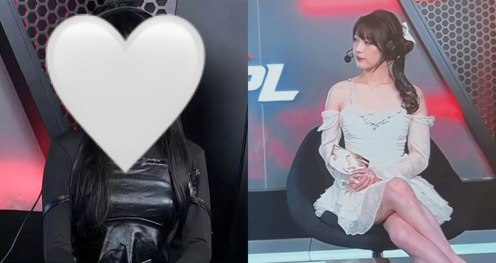 中國電競正妹主播「喳喳」把自己塗黑掀起討論。(圖:微博)