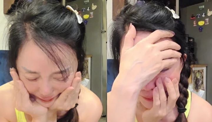 孫安佐被抓前一晚，媽媽狄鶯再直播中情緒激動。（圖：影片截圖）
