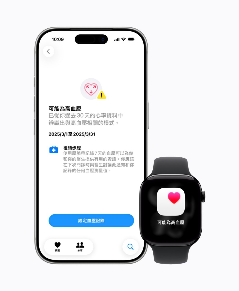 Apple Watch 高血壓通知功能於即刻起開放