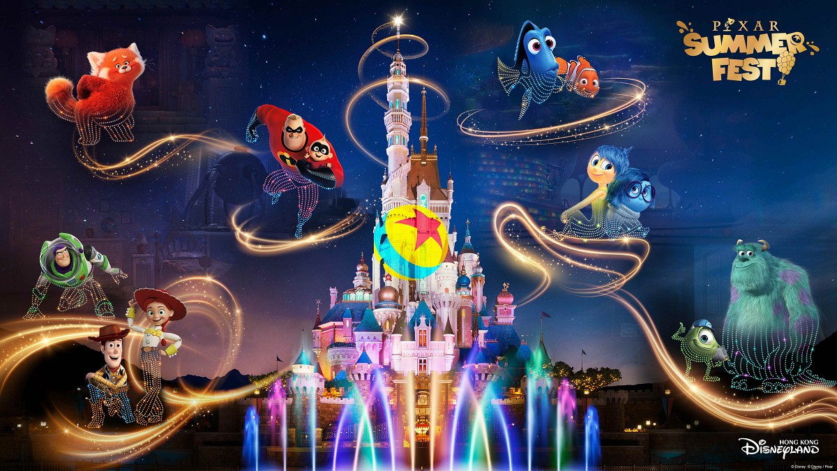 香港迪士尼全新「Pixar 好友星空匯演」將成為今夏夜晚的焦點節目
