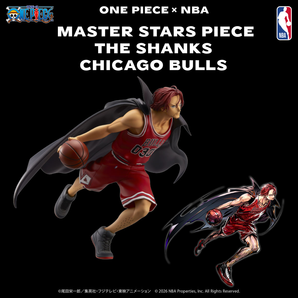 ONE PIECE × NBA MASTER STARS PIECE「芝加哥公牛」紅髮傑克