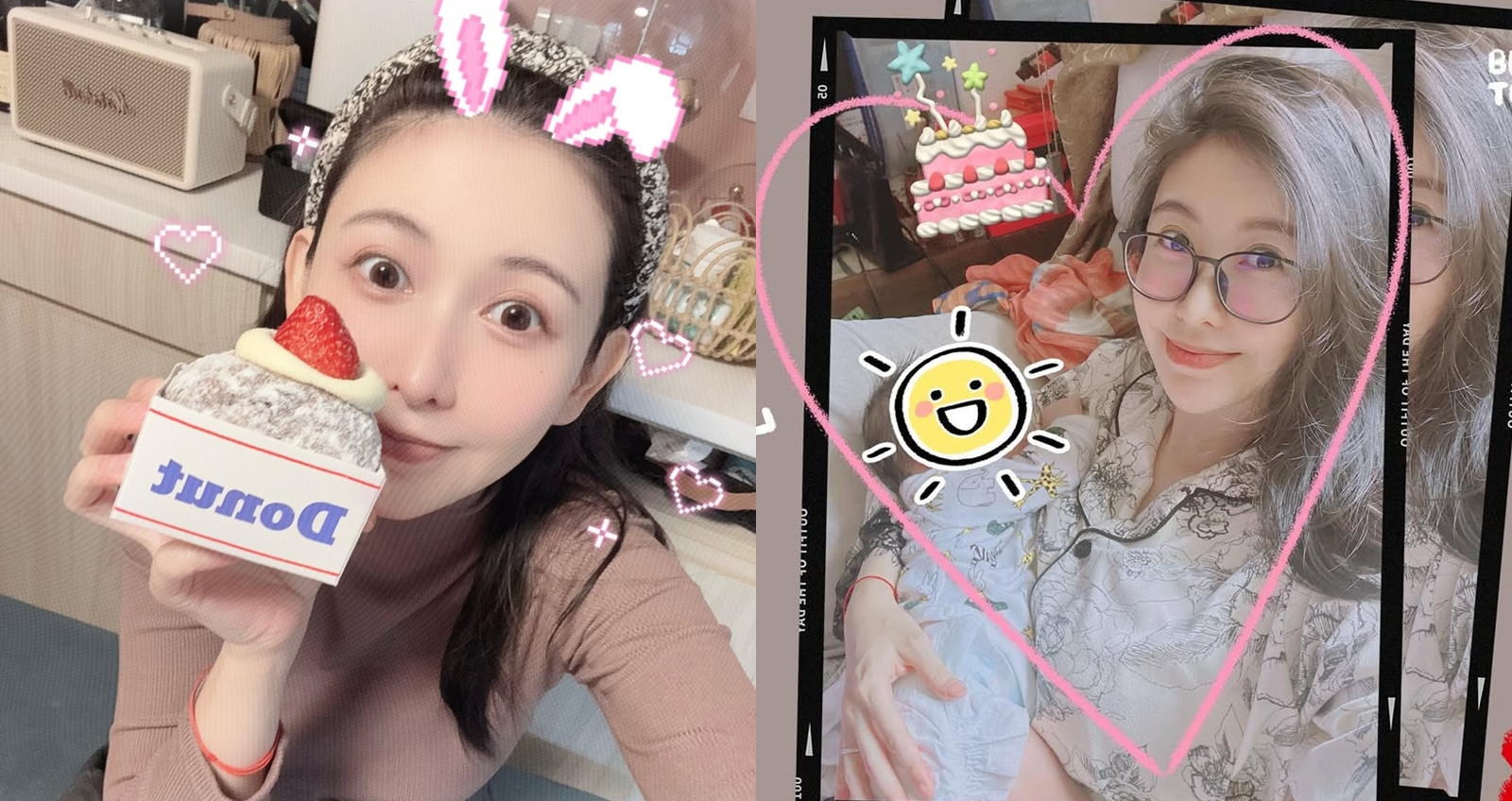 愷樂再度宣布懷孕，且疑似還是雙胞胎。（圖：IG）