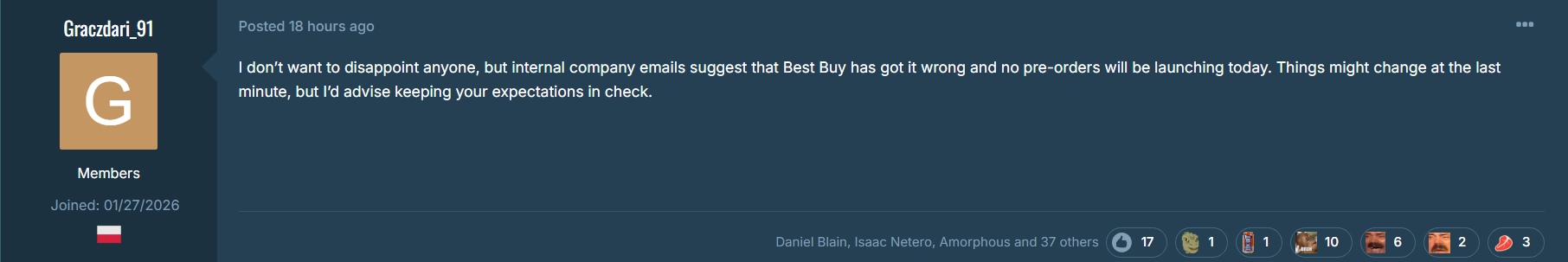 Best Buy 搞錯了,並向公司內部員工澄清此事。