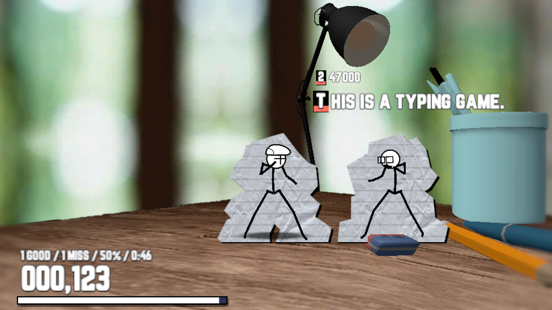 《Keyboard Warrior Stickman》遊戲畫面