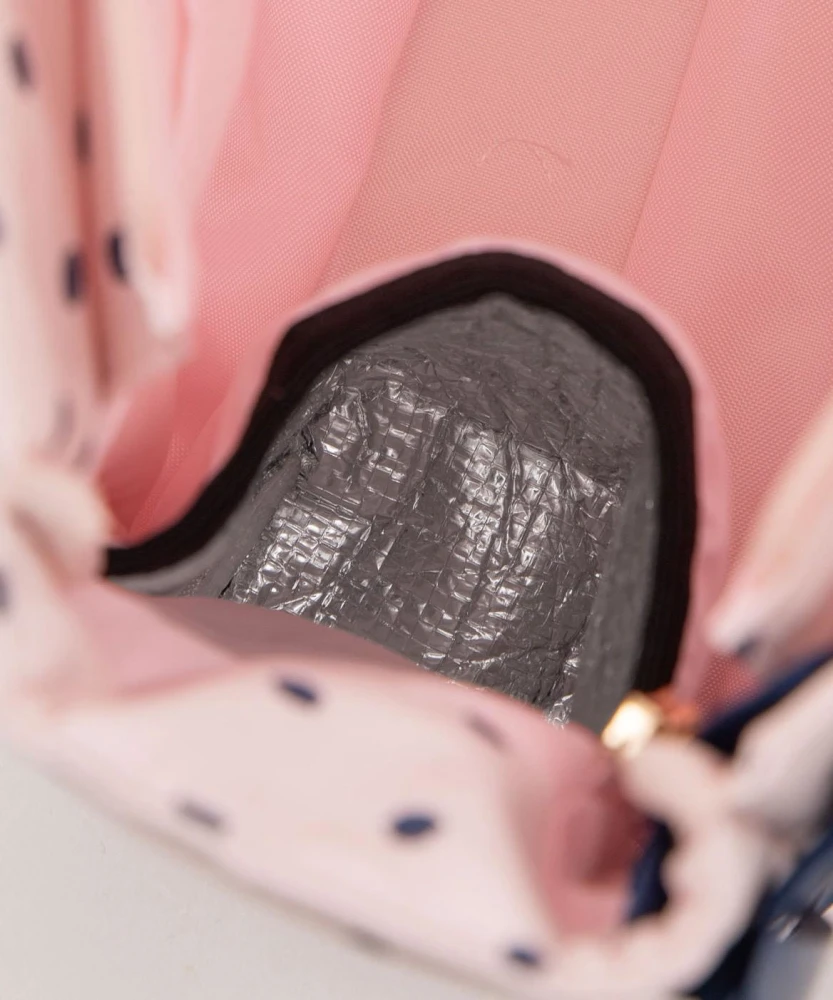 WEGO 台北限定款「點點蕾絲綁帶手提包 S」