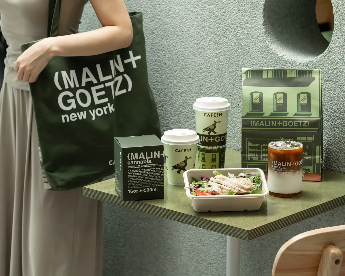CAFE!N 攜手 MALIN+GOETZ 推「S!P THE CHILL」聯名企劃!大麻草香氛變身限定咖啡、托特包與生活選物