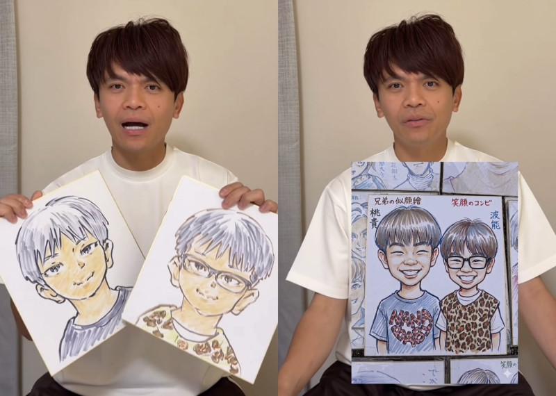 蔡阿嘎因拿AI生成圖與日本畫家作品舉辦投票,引發網友怒火。(圖:IG)