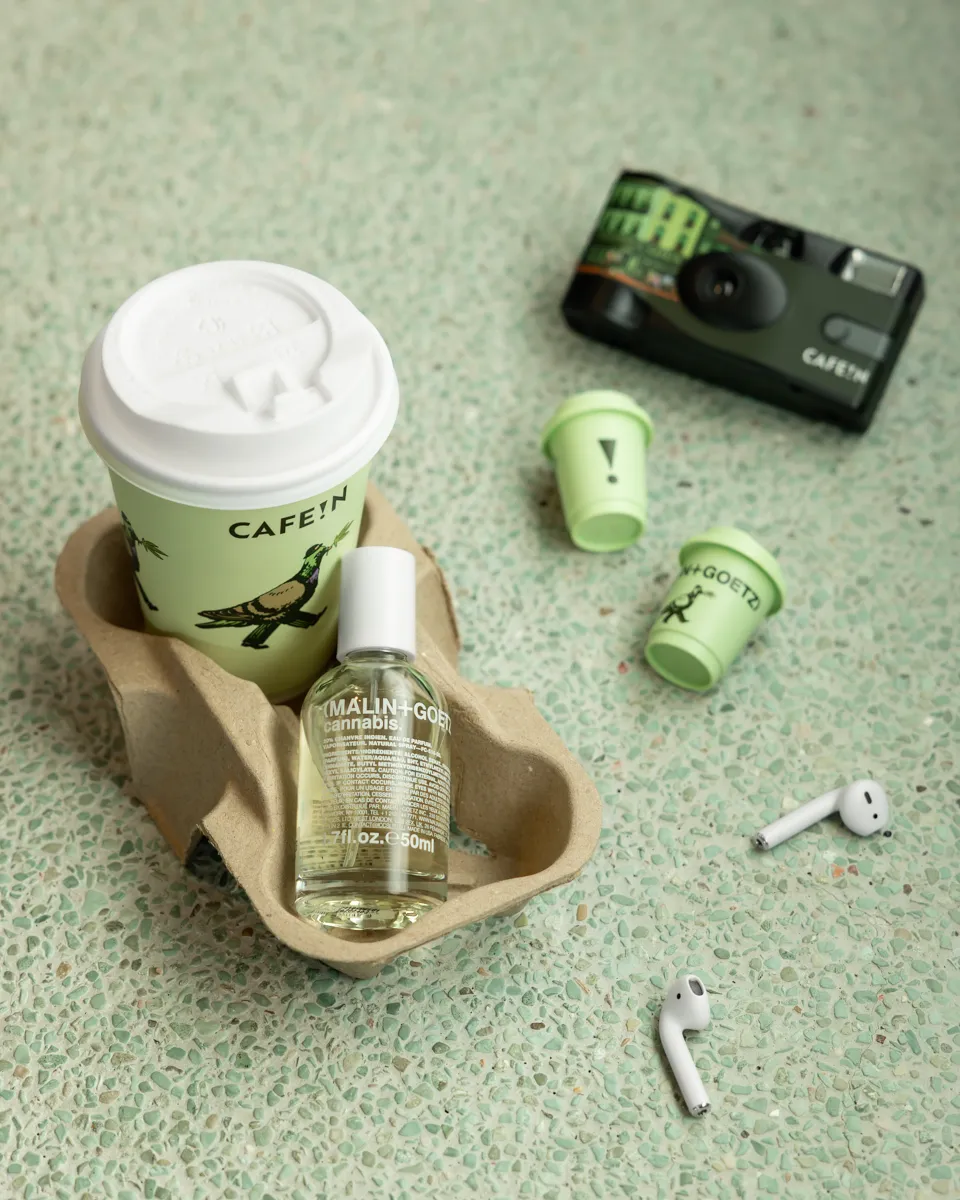 CAFE!N 攜手 MALIN+GOETZ 推「S!P THE CHILL」聯名企劃!大麻草香氛變身限定咖啡、托特包與生活選物