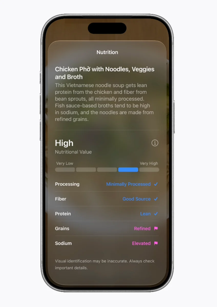 新增 Visual Intelligence 功能，讓 Siri 可以透過鏡頭或螢幕內容理解眼前資訊。